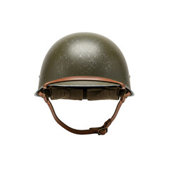 Fototapeta premium Vintage Military Helmet Olive Green