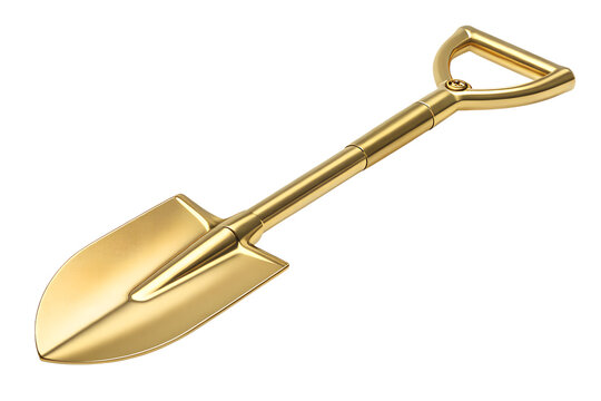 Premium Gold Shovel for Ceremonial Groundbreaking and Luxury Gardening Tool Gift