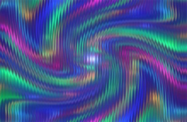 Obraz premium A Vibrant Abstract Swirl of Iridescent Ribbons Displaying a Radiant Spectrum of Multi-Colored Textures
