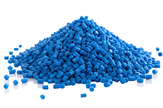 Bulk Blue Plastic Pellets Raw Material Granules for Industrial Manufacturing and Polymer Injection Molding
