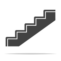Stairs icon transparent vector isolated