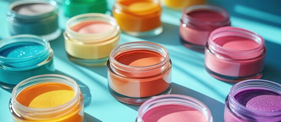 Colorful Cosmetic Jars (1)