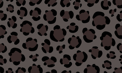 Panther skin seamless texture pattern. Wild cat dark fur background. Animal skin surface concept for design and print. Design for textile, wallpaper, fabric, background