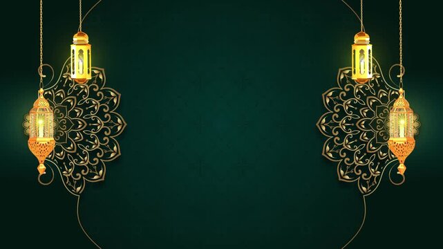 Islamic Invitation Mandala Looping Background