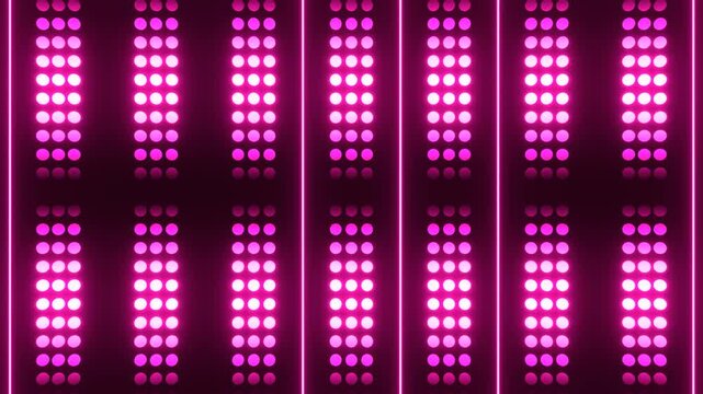 Pink Concert LED Light Wall Background VJ Loop in 4K