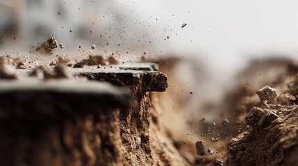 Ground displacement unveils earth's texture and movement in dynamic rupture