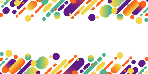 Colorful striped dot obi background C