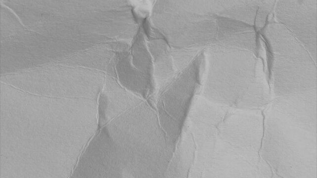 animation of the texture of white crumpled paper