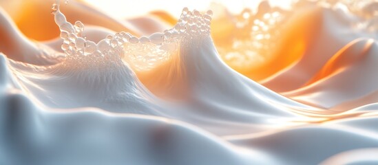 Milk wave sunset splash texture