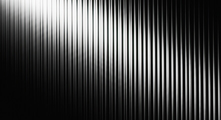 Obraz premium Vertical metallic stripes with gradient lighting effect from left to right silver