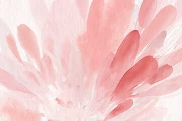 Watercolor abstract floral burst in soft pink tones, free-flowing brush strokes, feminine and modern, perfect for International Women's Day creative layouts