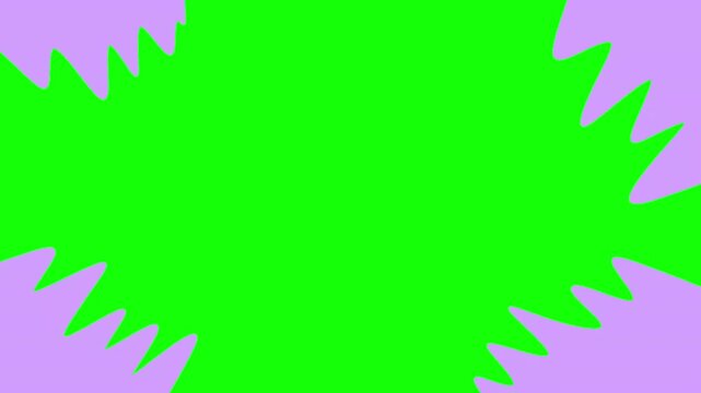 abstract purple  liquid splash frame on green background for motion graphic transition, liquid loop transition animation. water splash motion smooth for outro intro transition