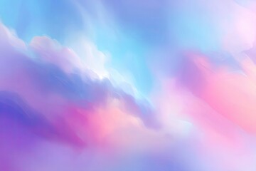 Soft, abstract depiction of pastel colors blending to evoke calm and ethereal feelings