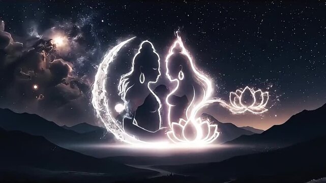 Sacred Wedding Ritual Lord Shiva and Parvati on Maha Shivratri