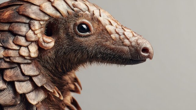 Close-Up of a Scaled Animal Showcasing Characteristics and Features