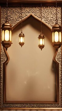 Elegant traditional interior design featuring intricate woodwork and hanging lanterns