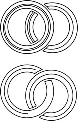 Interlocking o ring seals diagram