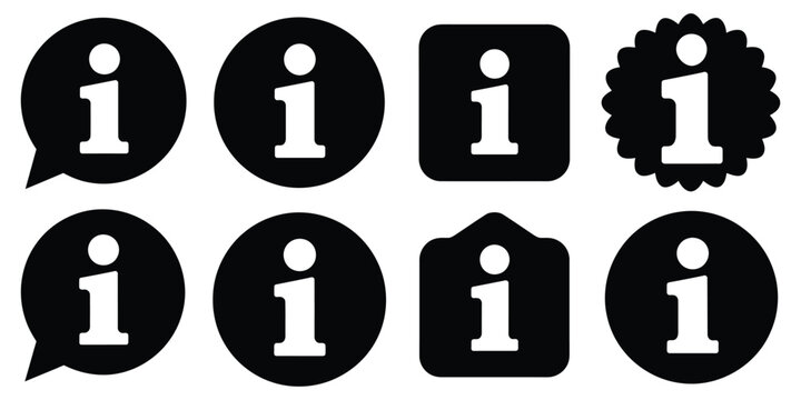 information icon set info button info symbol flat style information icon collection info icons info point icon black help logo info simple set vector icon, a top ranked vector collection perfect for