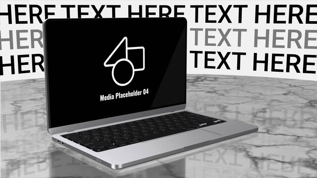 Modern Laptop Mockup Media Display