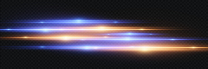 Futuristic light strip with soft neon lighting.