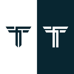 Creative Brand T Letter Logo Design Template Stock Vector And Vector Art.