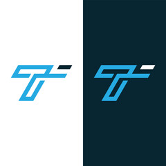 Initial Letter T Logo Design Vector Template. Creative Abstract Letter T Icon Vector Stock Vector.