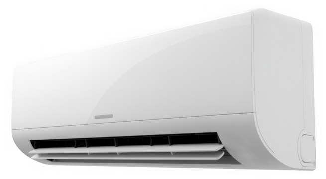 White air conditioner cooling heating isolated on a transparent background - Powered by Adobe