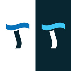 Creative, Minimalist and Monogram Alphabet Letter T Logo Design Template Stock Vector And Vector Art.