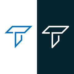 Creative Letter T Logo Design Stock Vector And Vector Art.