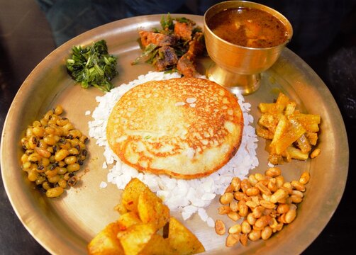 Newari khaja set in Kathmandu, Nepal