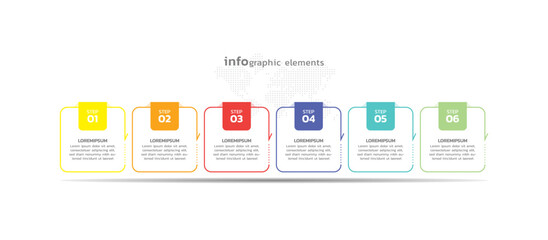 Presentation business abstract background infographic template colorful