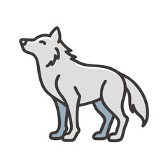 Fototapeta premium wolf vector illustration