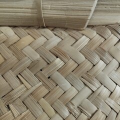 texture of a bamboo mat
