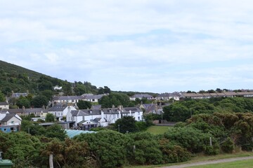 Obraz premium Houses in Scottish highlands