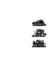 Naklejka premium Retrofit Solar Energy Silhouette, Upgrading Traditional Home with Renewable Power, Sustainable Architecture and Green Tech Vector Art
