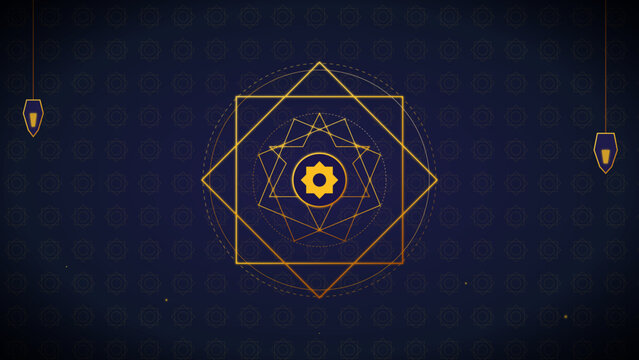 SVG Vector Geometric Shapes in Moderate Clean Design with #1e1b4b #fff #fbbf24