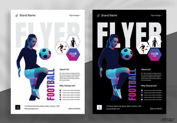 Football Sports Flyer Layout