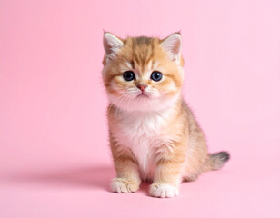 Katzenbaby rosa Hintergrund