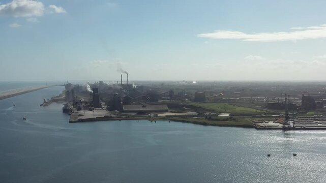 French seaside oil production plant