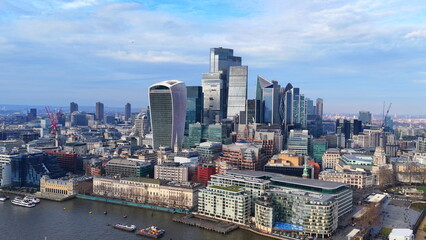 City of London Financial District &ndash; Modern Skyscrapers and Urban Skyline