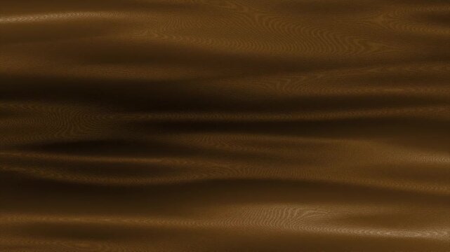 Slow moving warping liquid fluid fabric wave with glitching gradient blur noise grain on 3D animated background abstract visual effects and dynamic motion graphics colours dark texture brown bronze