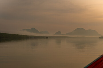 View of the magnificent Phang Nga Bay in southern Thailand