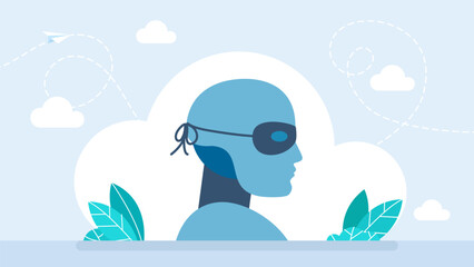 Robot thief icon. Masked thief black icon. Mask superhero carnival or opera artificial intelligence . Black masquerade costume with eye mask silhouette hidden AI face. Vector illustration.