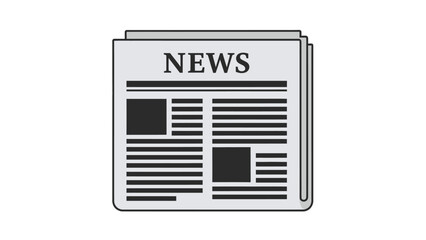 Newspaper icon with the word NEWS on top.