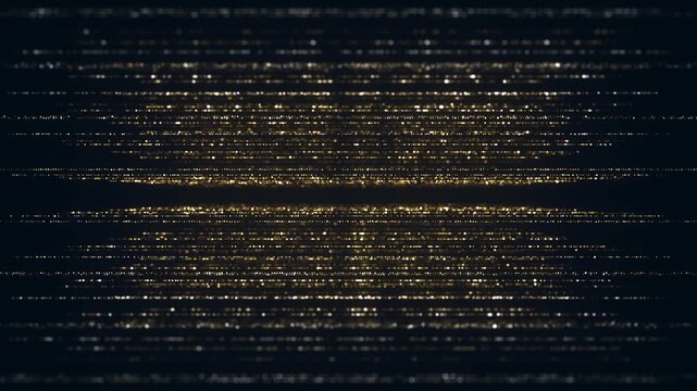 Golden Luxury Glitter Background
Gold abstract luxury background with elegant sparkling and shining particles lines shifting over a dark background in a seamless loop