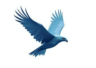 Blue Eagle in Flight