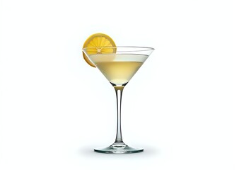 French 75 Cocktail in Martini Glass