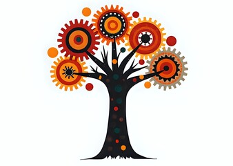 Gear Tree Illustration