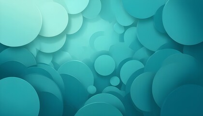 Teal abstract background with overlapping circular layers, ideal for wallpapers, banners, posters, presentations, business cards, and flyer templates