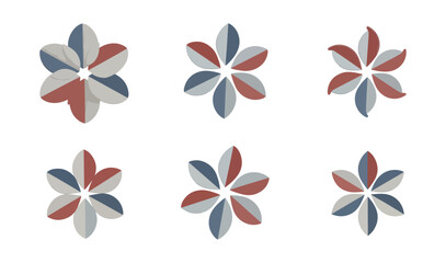 set of flower icons